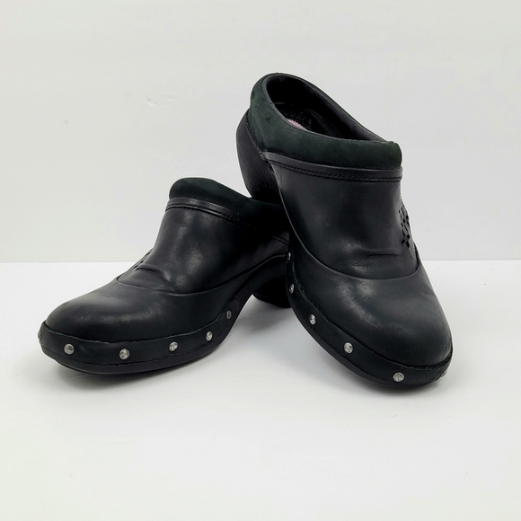 Merrell Studded Leather Clogs - Picture 1 of 11